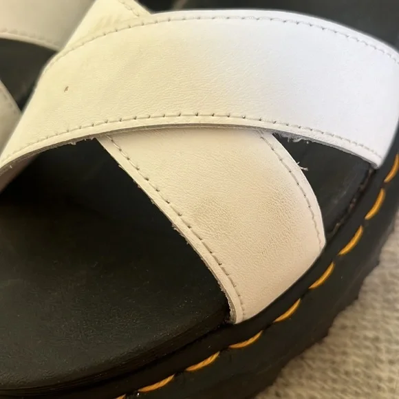 Dr. Marten white Voss II platform sandals Size 8 - Picture 12 of 12